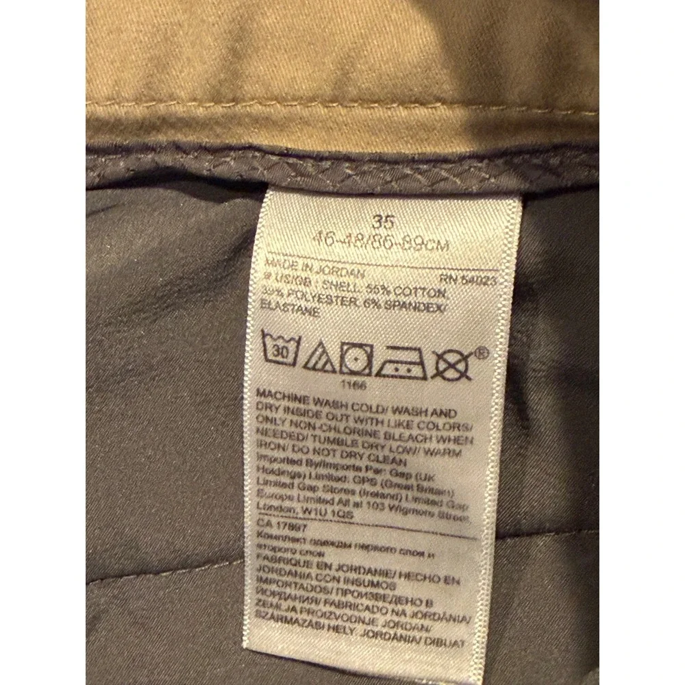 Banana Republic Aiden Shorts Mens 35 Khaki Tan Chino 9 inch Gorpcore Golf Casual